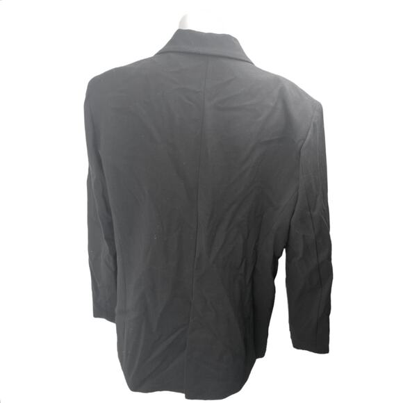 Zara Women's Black Long Sleeve One Button Notch Lapel Blazer Coat Jacket Size L - Picture 2 of 3